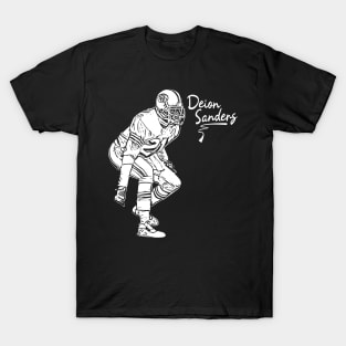 Deion Sanders | white vintage T-Shirt